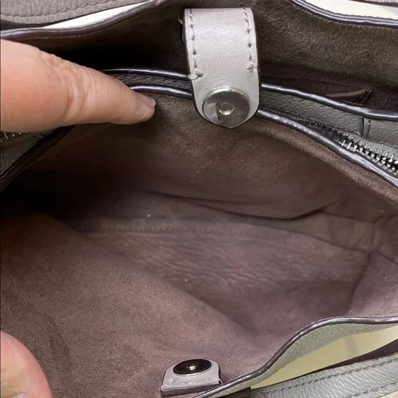 Kate Spade Talia Small‎ Triple Compartment Satchel Shoulder Bag Soft Taupe - Picture 10 of 13